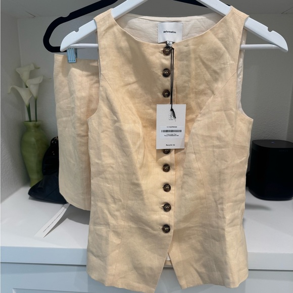 Reformation Lina Linen Two Piece - Picture 3 of 5